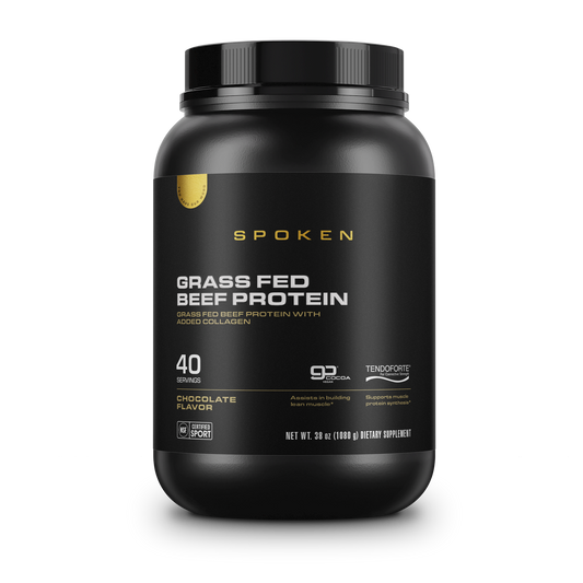 Spoken Grass Fed Beef Protein Chocolate 38oz