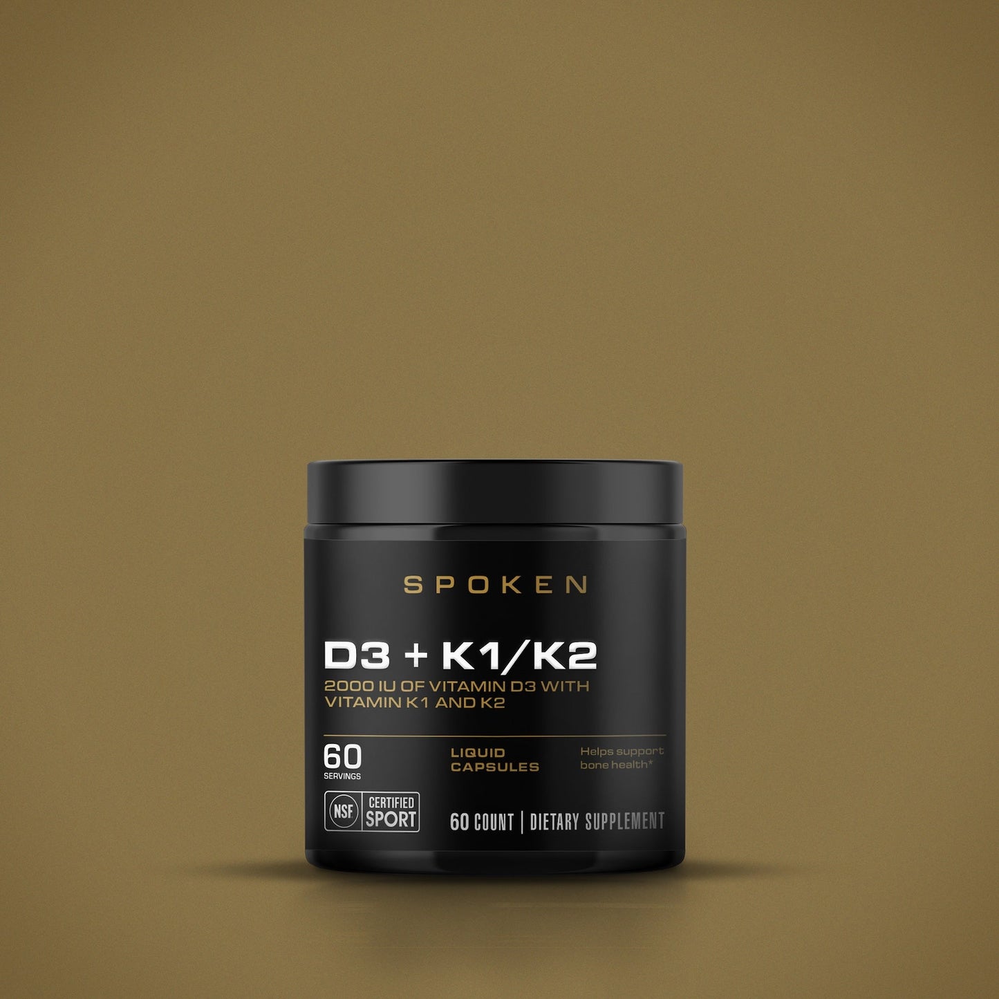 Spoken D3+K1/k2 60ct